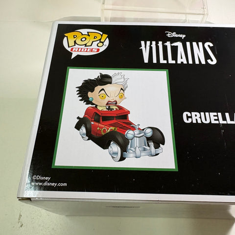 BOX FLAWS VIEW PHOTOS Cruella in Car - 101 Dalmatians Disney Funko Pop 61 Vinyl Figure (33.0 Cm L × 12.1 Cm W × 20.3 Cm H)