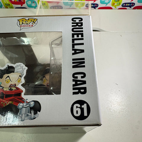 BOX FLAWS VIEW PHOTOS Cruella in Car - 101 Dalmatians Disney Funko Pop 61 Vinyl Figure (33.0 Cm L × 12.1 Cm W × 20.3 Cm H)