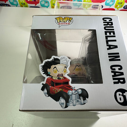BOX FLAWS VIEW PHOTOS Cruella in Car - 101 Dalmatians Disney Funko Pop 61 Vinyl Figure (33.0 Cm L × 12.1 Cm W × 20.3 Cm H)
