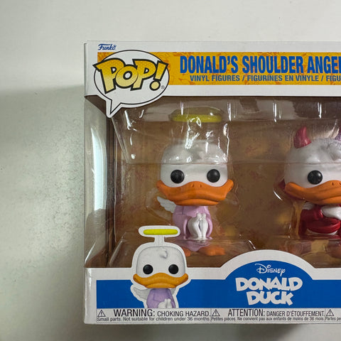 Donald's Shoulder Angel & Devil - Donald Duck Disney Funko Pop 2 Pack Vinyl Figure (20.5 Cm L × 8.9 Cm W × 15.9 Cm H)