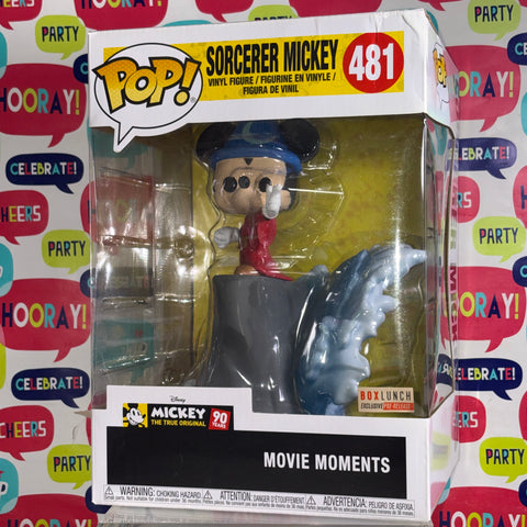 BOX DAMAGE VIEW PHOTOS Sorcerer Mickey - Disney Funko Pop 481 Vinyl Figure (17.5 Cm L  x 17.5 Cm W x 26.1 Cm H)