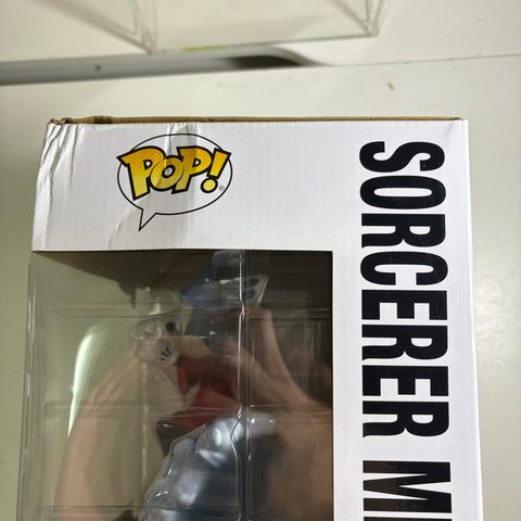 BOX DAMAGE VIEW PHOTOS Sorcerer Mickey - Disney Funko Pop 481 Vinyl Figure (17.5 Cm L  x 17.5 Cm W x 26.1 Cm H)