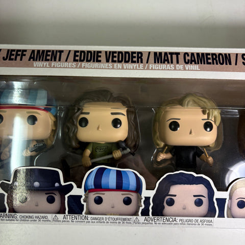 Eddie Vedder, Mike McCready, Stone Gossard , and Jeff Ament, Matt Cameron Peark Jam Funko Pop 5-Pack Rocks Vinyl Figures
