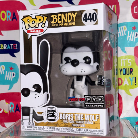 BOX FLAWS VIEW PHOTOS Boris the Wolf - Bendy and The Ink Machine Funko Pop 440 Vinyl Figure (11.4 Cm L × 8.9 Cm W × 15.9 Cm H)