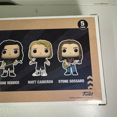 Eddie Vedder, Mike McCready, Stone Gossard , and Jeff Ament, Matt Cameron Peark Jam Funko Pop 5-Pack Rocks Vinyl Figures