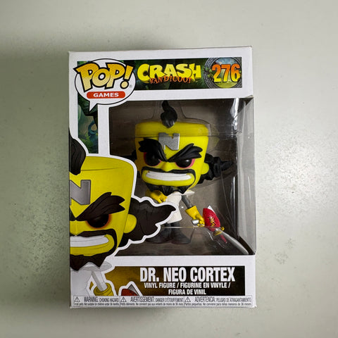 BOX DAMAGE VIEW PHOTOS Dr. Neo Cortex - Crash Bandicoot Funko Pop 276 Vinyl Figure (11.4 Cm L × 8.9 Cm W × 15.9 Cm H)