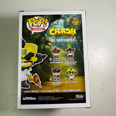 BOX DAMAGE VIEW PHOTOS Dr. Neo Cortex - Crash Bandicoot Funko Pop 276 Vinyl Figure (11.4 Cm L × 8.9 Cm W × 15.9 Cm H)