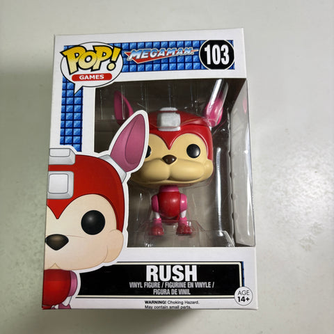 Rush - Mega Man Funko Pop 103 Vinyl Figure (11.4 Cm L × 8.9 Cm W × 15.9 Cm H)