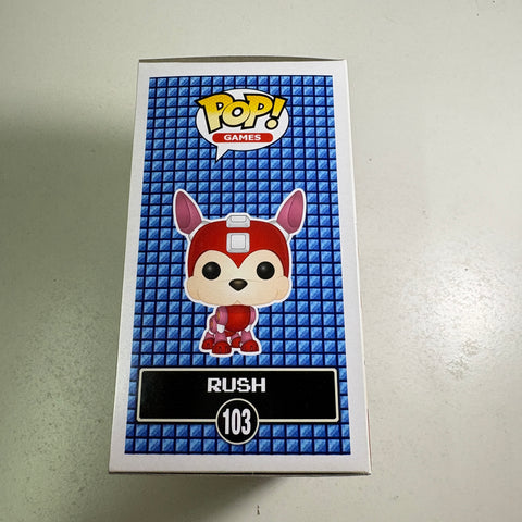 Rush - Mega Man Funko Pop 103 Vinyl Figure (11.4 Cm L × 8.9 Cm W × 15.9 Cm H)