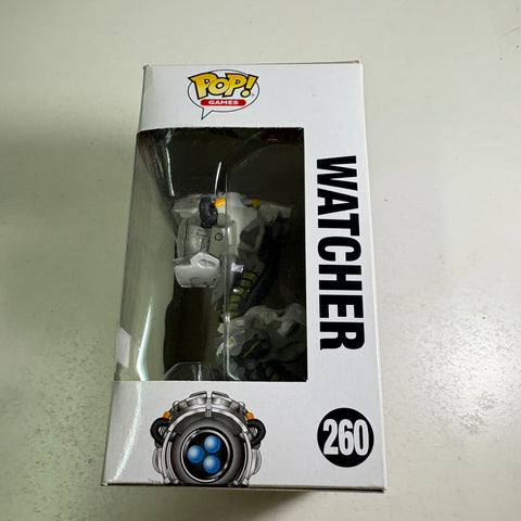 BOX FLAWS VIEW PHOTOS Watcher GLOW - Horizon Zero Dawn Funko Pop 260 Vinyl Figure (11.4 Cm L × 8.9 Cm W × 15.9 Cm H)