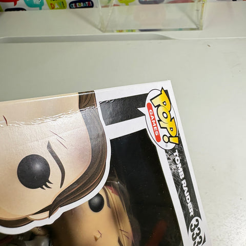 BOX FLAWS VIEW PHOTOS Lara Croft - Tomb Raider Funko Pop 333 Vinyl Figure (11.4 Cm L × 8.9 Cm W × 15.9 Cm H)