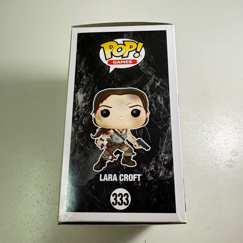 BOX FLAWS VIEW PHOTOS Lara Croft - Tomb Raider Funko Pop 333 Vinyl Figure (11.4 Cm L × 8.9 Cm W × 15.9 Cm H)