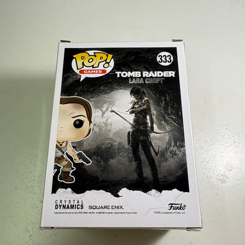 BOX FLAWS VIEW PHOTOS Lara Croft - Tomb Raider Funko Pop 333 Vinyl Figure (11.4 Cm L × 8.9 Cm W × 15.9 Cm H)