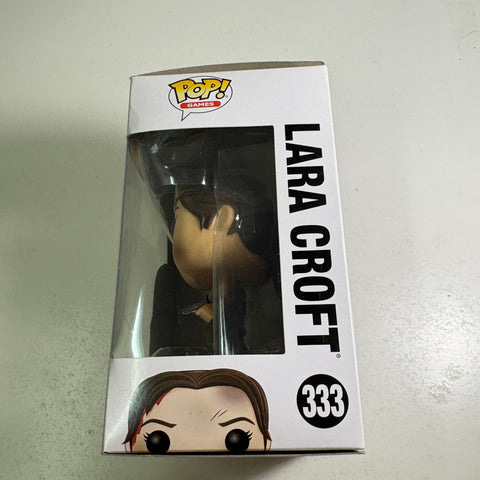 BOX FLAWS VIEW PHOTOS Lara Croft - Tomb Raider Funko Pop 333 Vinyl Figure (11.4 Cm L × 8.9 Cm W × 15.9 Cm H)