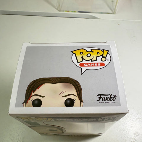 BOX FLAWS VIEW PHOTOS Lara Croft - Tomb Raider Funko Pop 333 Vinyl Figure (11.4 Cm L × 8.9 Cm W × 15.9 Cm H)