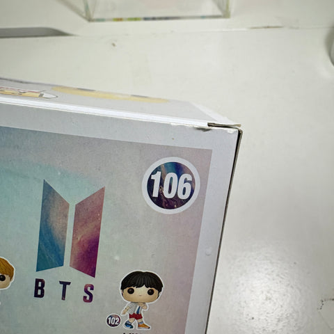 BOX FLAWS VIEW PHOTOS BTS - RM Funko Pop Rocks 106 Vinyl Figure Collectible
