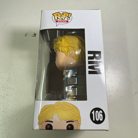 BOX FLAWS VIEW PHOTOS BTS - RM Funko Pop Rocks 106 Vinyl Figure Collectible
