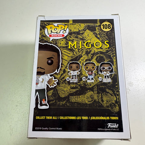 SEVERE BOX DAMAGE VIEW PHOTOS Offset - Migos Funko Pop 108 Vinyl Figure (11.4 Cm L × 8.9 Cm W × 15.9 Cm H)