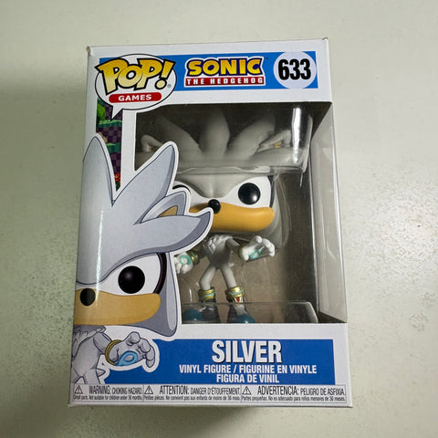 BOX FLAWS VIEW PHOTOS Silver - Sonic The Hedgehog Funko Pop 633 Vinyl Figure (11.4 Cm L × 8.9 Cm W × 15.9 Cm H)