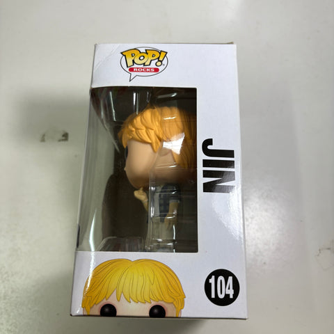 BOX FLAWS VIEW PHOTOS BTS - Jin Funko Pop Rocks 104 Vinyl Figure Collectible