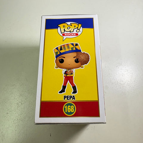 BOX FLAWS VIEW PHOTOS Pepa - Salt N Pepa Funko Pop 168 Vinyl Figure (11.4 Cm L × 8.9 Cm W × 15.9 Cm H)