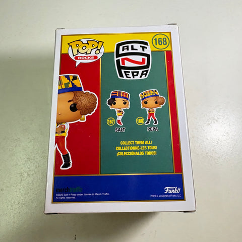 BOX FLAWS VIEW PHOTOS Pepa - Salt N Pepa Funko Pop 168 Vinyl Figure (11.4 Cm L × 8.9 Cm W × 15.9 Cm H)