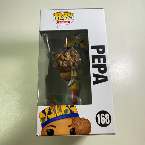 BOX FLAWS VIEW PHOTOS Pepa - Salt N Pepa Funko Pop 168 Vinyl Figure (11.4 Cm L × 8.9 Cm W × 15.9 Cm H)