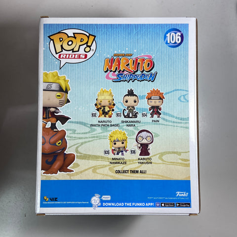 Naruto - Naruto on Gamakichi Funko Pop 106 Exclusive