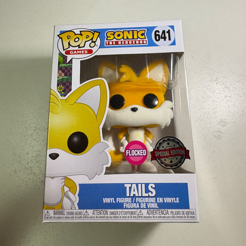 PAINT FLAWS VIEW PHOTOS Tails FLOCKED - Sonic The Hedgehog Funko Pop 641 Vinyl Figure (11.4 Cm L × 8.9 Cm W × 15.9 Cm H)