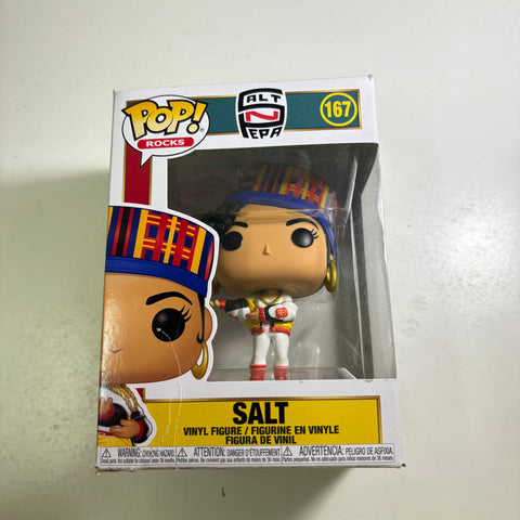 BOX FLAWS VIEW PHOTOS Salt - Salt N Pepa Funko Pop 167 Vinyl Figure (11.4 Cm L × 8.9 Cm W × 15.9 Cm H)