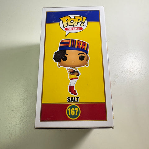 BOX FLAWS VIEW PHOTOS Salt - Salt N Pepa Funko Pop 167 Vinyl Figure (11.4 Cm L × 8.9 Cm W × 15.9 Cm H)