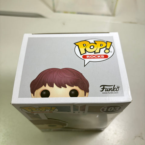 BOX FLAWS VIEW PHOTOS BTS - Suga Funko Pop Rocks 103 Vinyl Figure Collectible