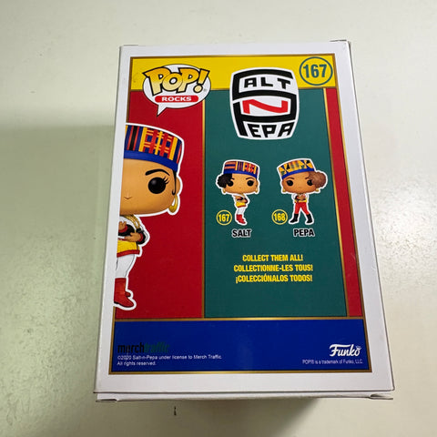 BOX FLAWS VIEW PHOTOS Salt - Salt N Pepa Funko Pop 167 Vinyl Figure (11.4 Cm L × 8.9 Cm W × 15.9 Cm H)