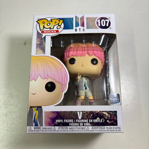 BOX FLAWS VIEW PHOTOS BTS - V Funko Pop Rocks 107 Vinyl Figure Collectible