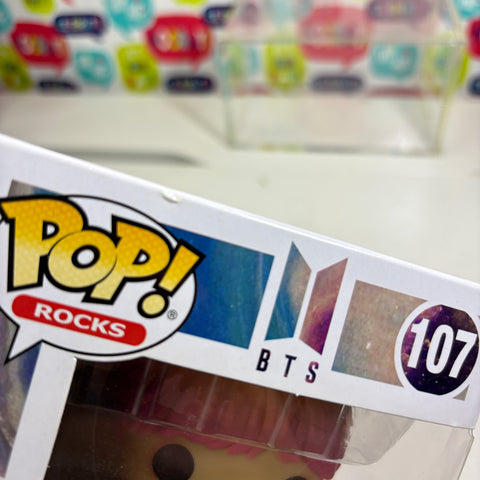 BOX FLAWS VIEW PHOTOS BTS - V Funko Pop Rocks 107 Vinyl Figure Collectible