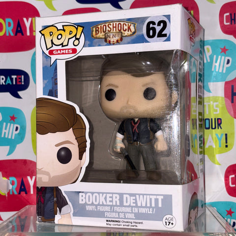 BOX FLAWS VIEW PHOTOS Booker Dewitt - Bioshock Funko Pop 62 Vinyl Figure (11.4 Cm L × 8.9 Cm W × 15.9 Cm H)