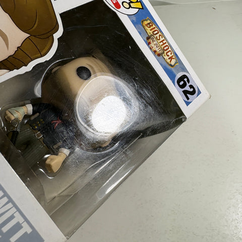 BOX FLAWS VIEW PHOTOS Booker Dewitt - Bioshock Funko Pop 62 Vinyl Figure (11.4 Cm L × 8.9 Cm W × 15.9 Cm H)