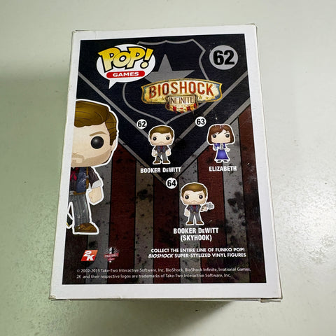 BOX FLAWS VIEW PHOTOS Booker Dewitt - Bioshock Funko Pop 62 Vinyl Figure (11.4 Cm L × 8.9 Cm W × 15.9 Cm H)