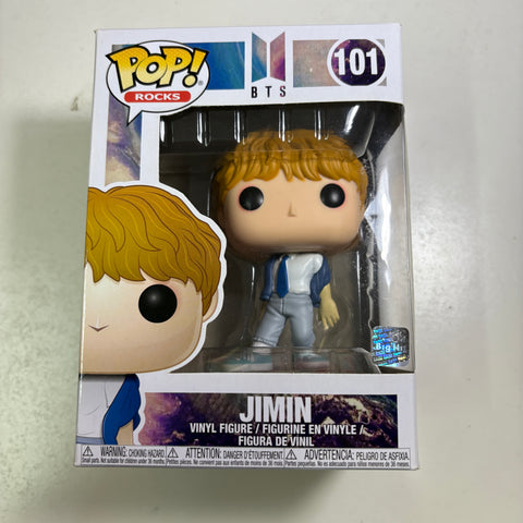 BOX FLAWS VIEW PHOTOS BTS - Jimin Funko Pop Rocks 101 Vinyl Figure Collectible