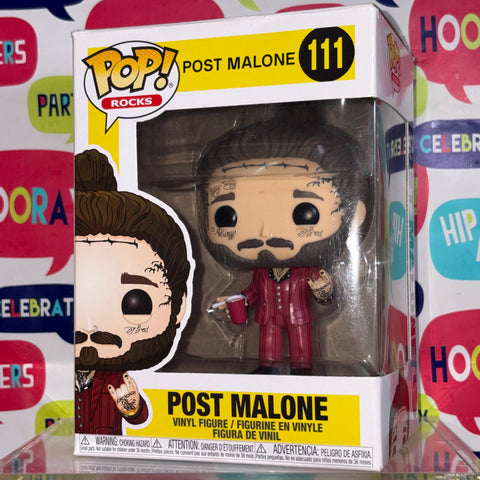 BOX FLAWS VIEW PHOTOS Post Malone - Funko Pop 111 Vinyl Figure (11.4 Cm L × 8.9 Cm W × 15.9 Cm H)