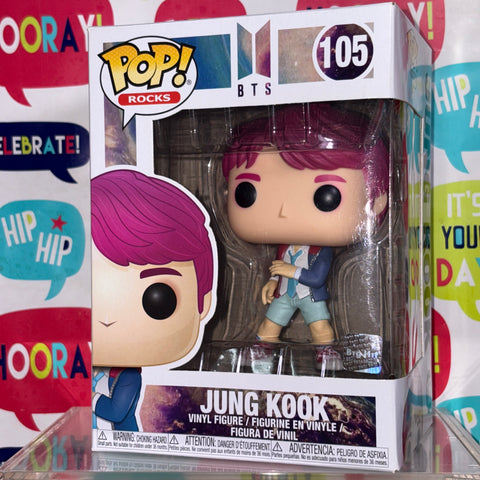 BOX FLAWS VIEW PHOTOS BTS - Jung Kook Funko Pop Rocks 105 Vinyl Figure Collectible