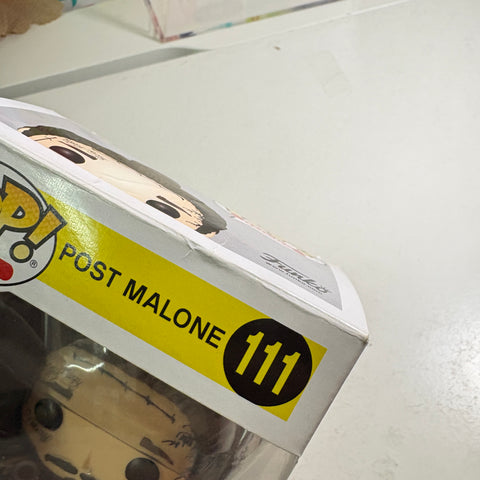 BOX FLAWS VIEW PHOTOS Post Malone - Funko Pop 111 Vinyl Figure (11.4 Cm L × 8.9 Cm W × 15.9 Cm H)