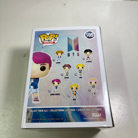 BOX FLAWS VIEW PHOTOS BTS - Jung Kook Funko Pop Rocks 105 Vinyl Figure Collectible