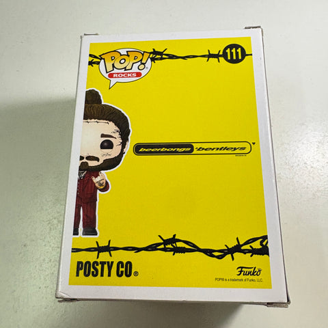 BOX FLAWS VIEW PHOTOS Post Malone - Funko Pop 111 Vinyl Figure (11.4 Cm L × 8.9 Cm W × 15.9 Cm H)