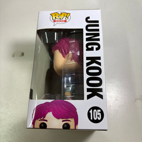 BOX FLAWS VIEW PHOTOS BTS - Jung Kook Funko Pop Rocks 105 Vinyl Figure Collectible