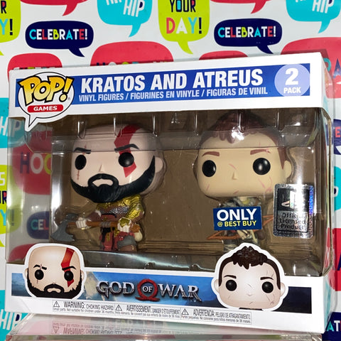 God of War - Kratos & Atreus 2 Pack Funko Pop Best Buy Exclusive