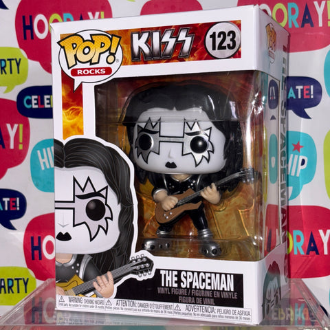 BOX FLAWS VIEW PHOTOS The Spaceman - Kiss Funko Pop Rocks 123