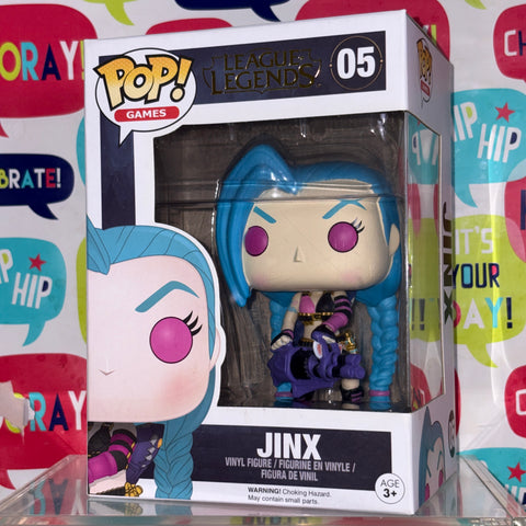BOX FLAWS VIEW PHOTOS Jinx - League of Legends Funko Pop 05  (11.4 Cm L × 8.9 Cm W × 15.9 Cm H)