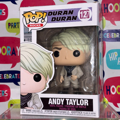 BOX FLAWS VIEW PHOTOS Andy Taylor - Duran Duran Funko Pop 127 Vinyl Figure (11.4 Cm L × 8.9 Cm W × 15.9 Cm H)