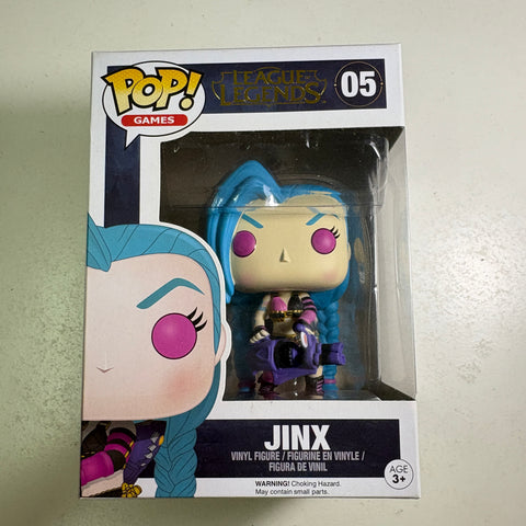 BOX FLAWS VIEW PHOTOS Jinx - League of Legends Funko Pop 05  (11.4 Cm L × 8.9 Cm W × 15.9 Cm H)